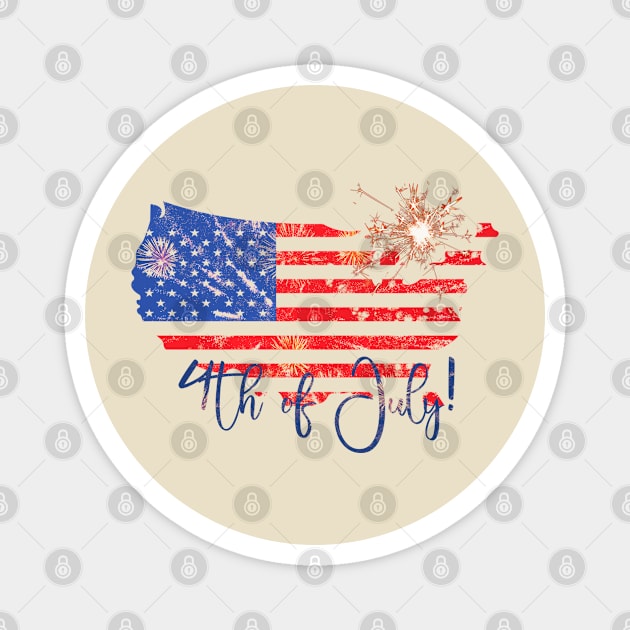 4th of July Magnet by Sara's